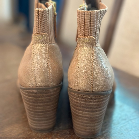 Toms Rose Gold Wedge Booties - Picture 2 of 7